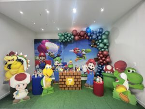 decoração festa infantil tema Mario