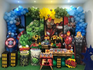 decoração festa infantil tema Vingadores